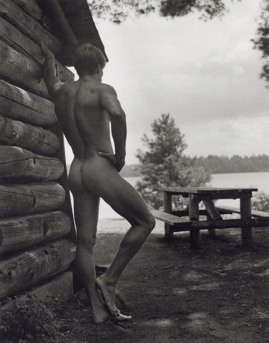 Bruce Weber - Paul at Pete's Rock Campground, 1988: BRUCE WEBER (B. 1946) Paul at Pete's Rock Campground, 1988 Print 7 1/4" x 9 1/4"