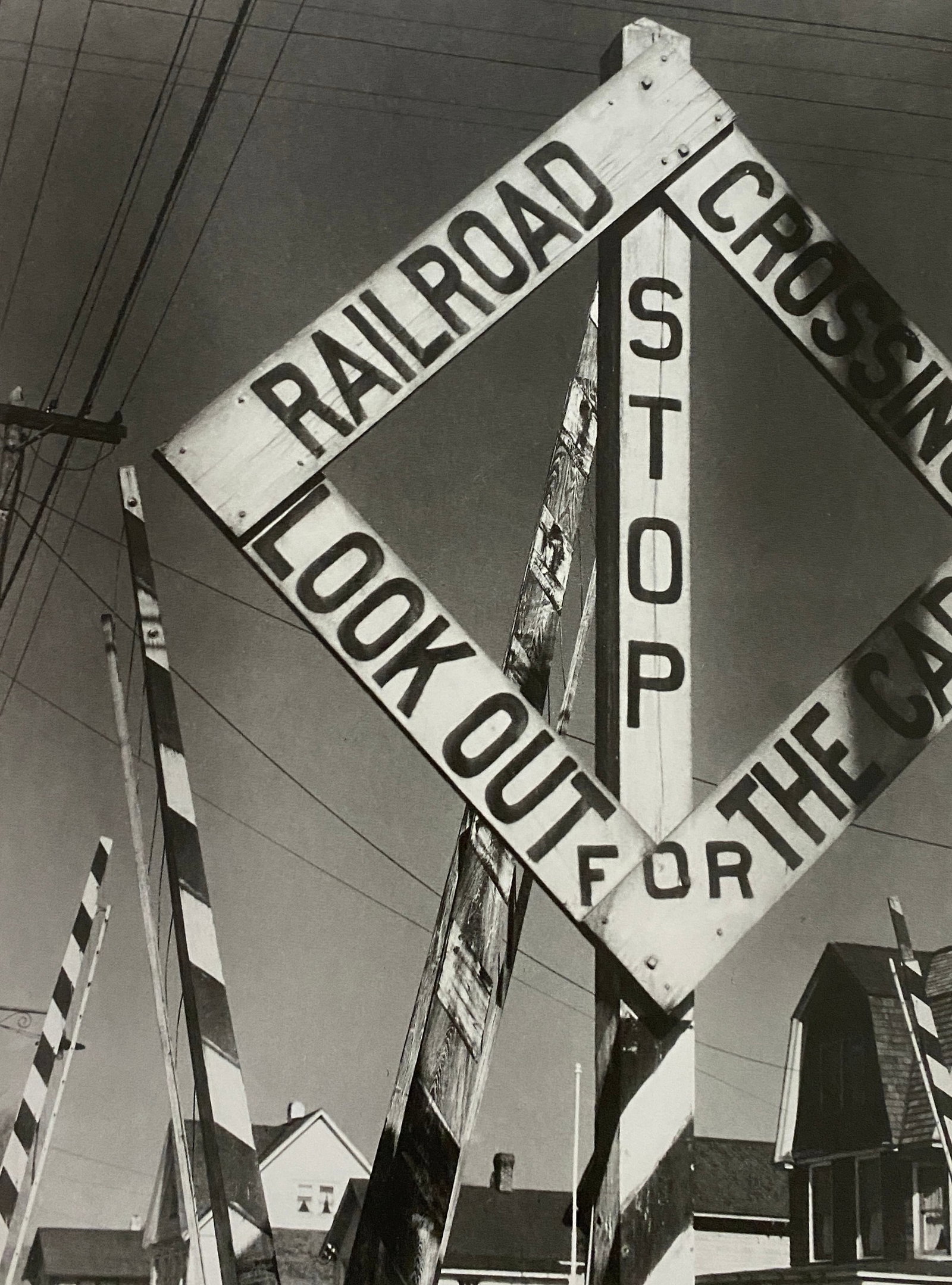 Kurt Baasch - Railroad Signal, 1930: KURT BAASCH (1891-1964) Railroad Signal, 1930 Print 9" x 6 3/4"