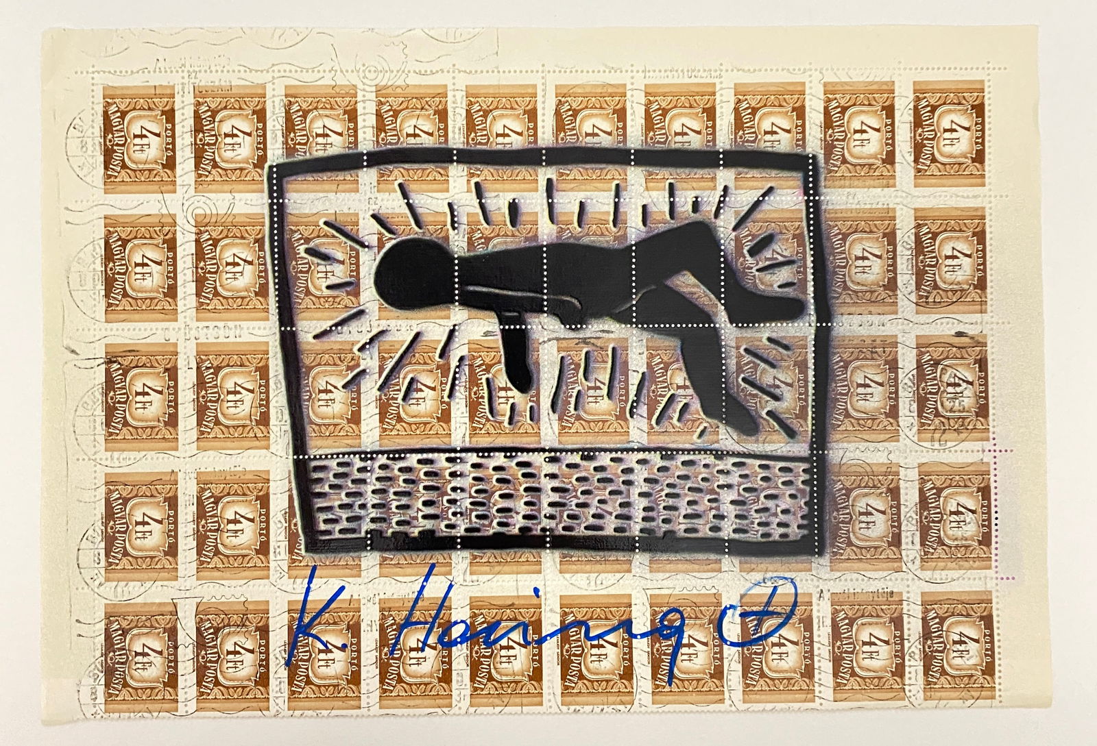 Keith Haring - Stamp Sheet, Screenprint (1 of 9)