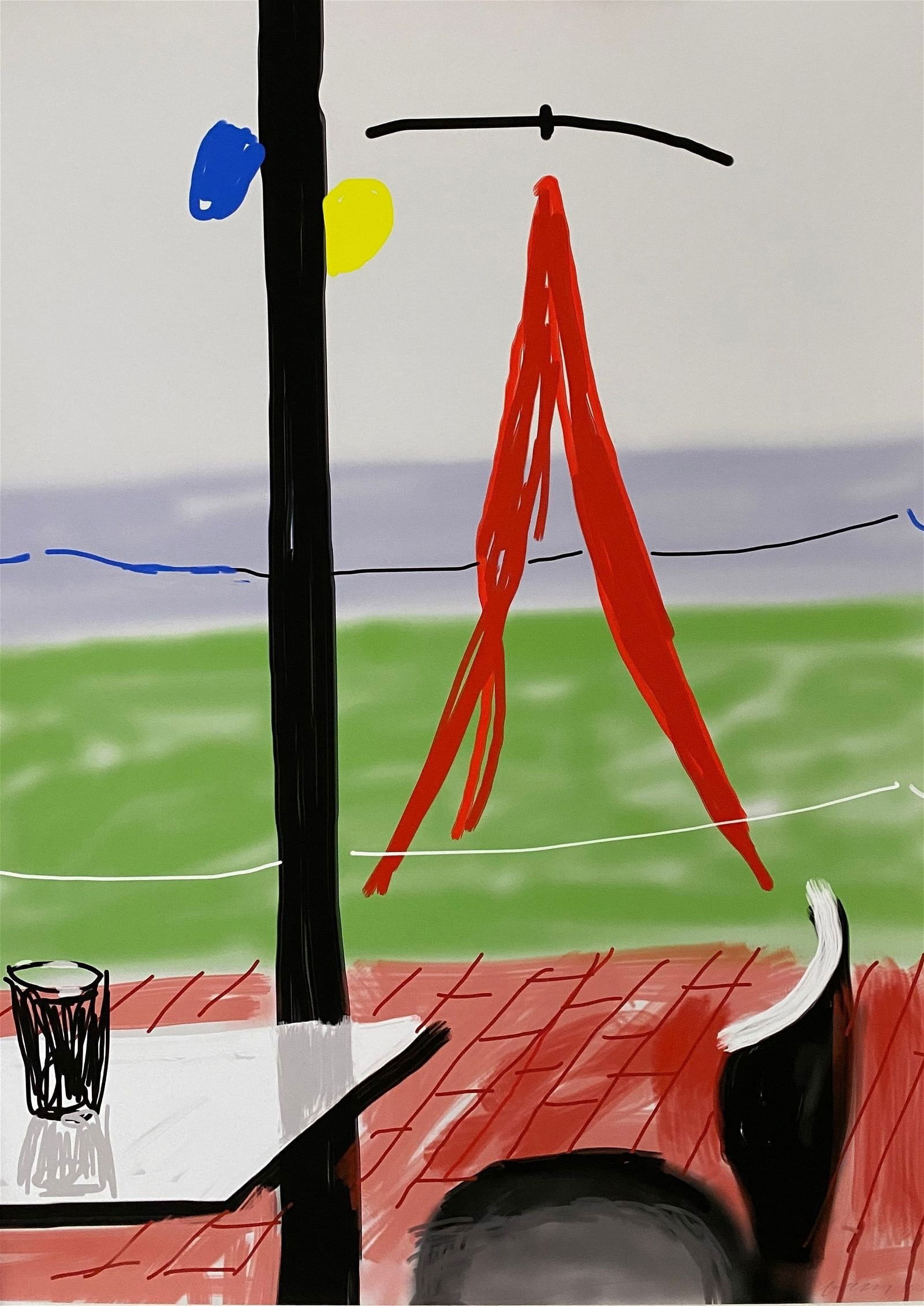 David Hockney - Hand Drawn on iPad, 2011 (Hand Signed) (1 of 12)