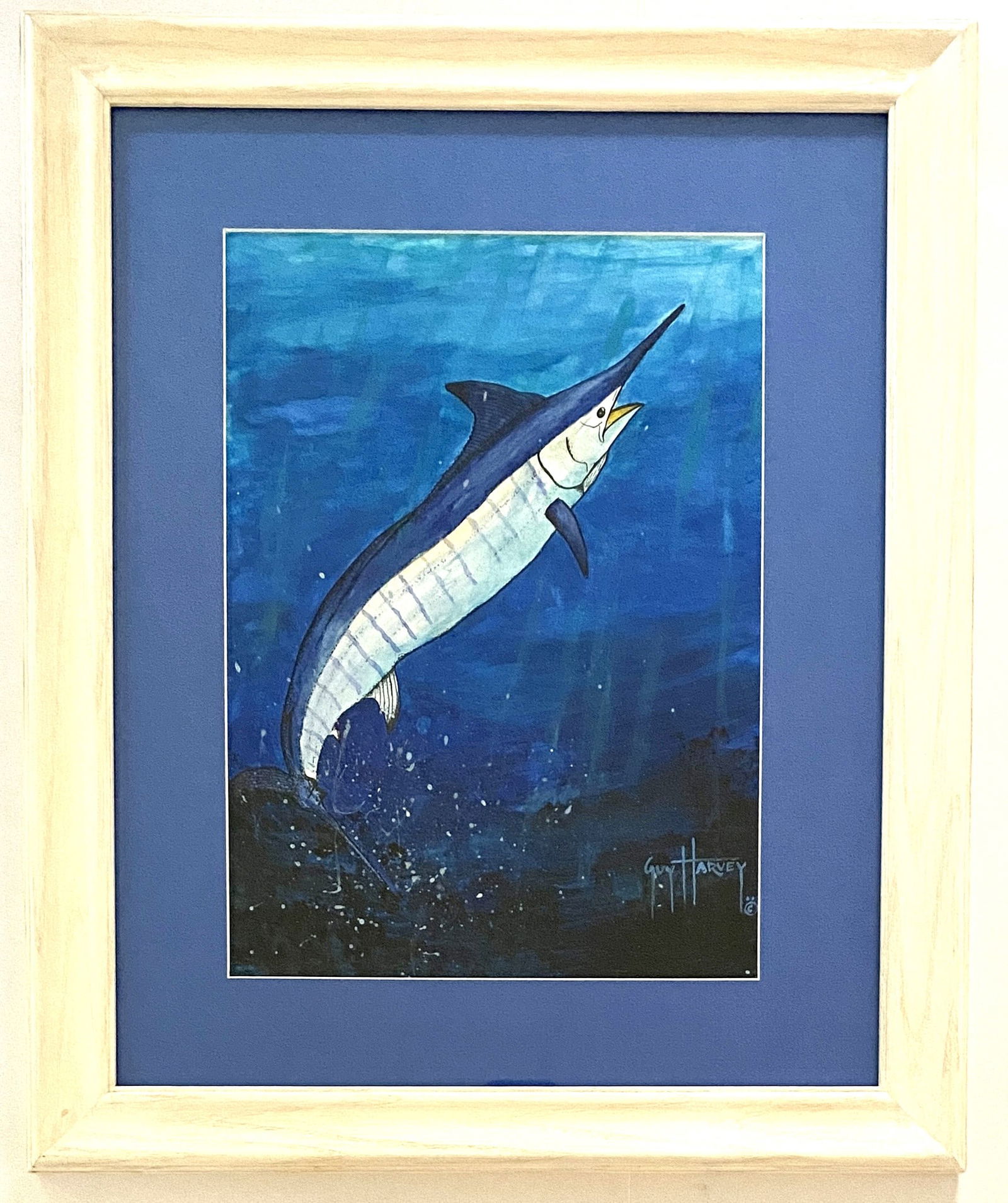 Guy Harvey - Marlin, Watercolor on Paper (1 of 9)