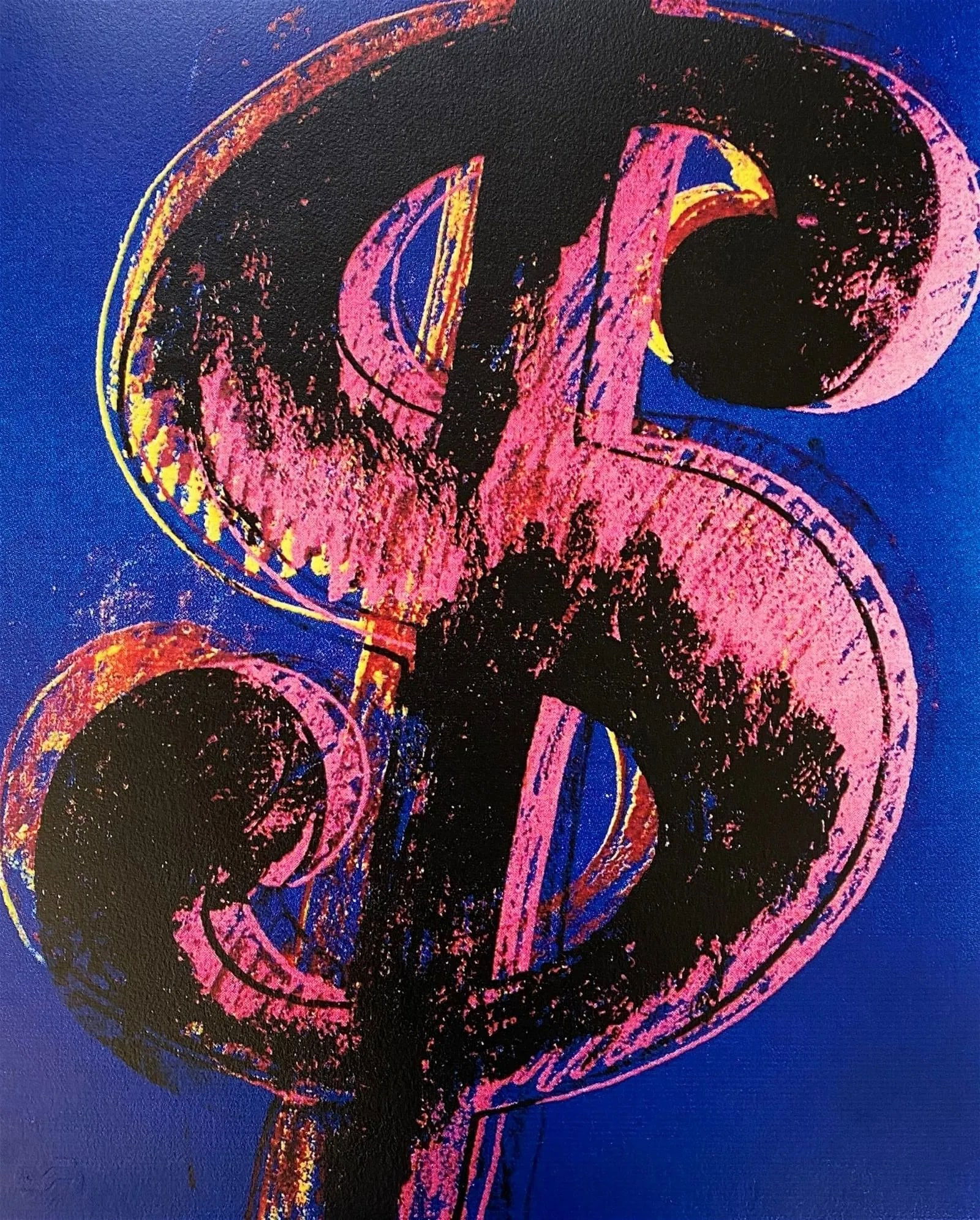 Andy Warhol - Dollar Sign, Hand Signed Silkscreen