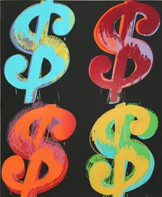 After Andy Warhol - Dollar Signs, Print