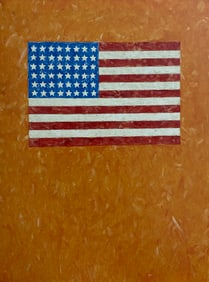Jasper Johns - Flag on Orange Field, 1957