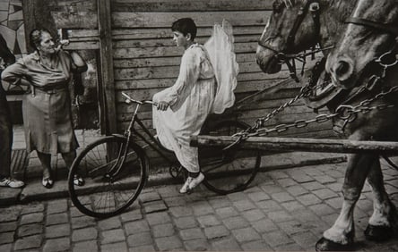 Josef Koudelka - Winged Boy on Bike, 1968