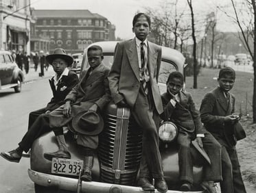 Russell Lee - Boys on Easter Morning, 1941