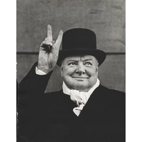 Alfred Eisenstaedt - Winston Churchill at Liverpool