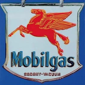 After Andy Warhol - Mobilgas, Print