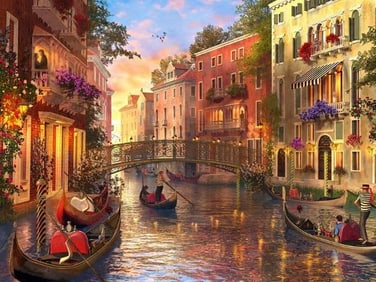 Dominic Davison - Sunset in Venice