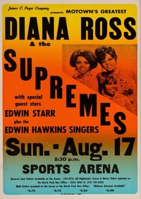 Diana Ross & The Supremes - Concert Poster