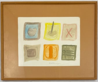 Ida Kohlmeyer - Gouache on Paper, Signed