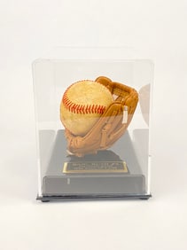 Babe Ruth Signed Baseball in Enclosed Case