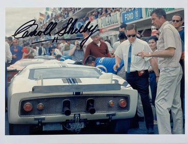 Carroll Shelby - Hand Signed Photograph w/ COA