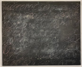Cy Twombly - Blackboard Aesthetic on Canvas