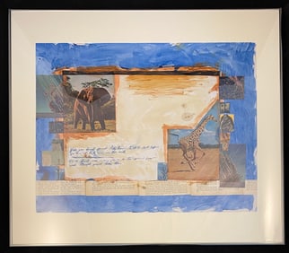 Peter Beard - Mixed Media, 1989 (Framed)