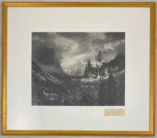 Ansel Adams - Clearing Winter Storm, 1944 - Hand Signed Photograph