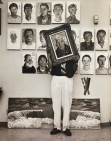 Herb Ritts - David Hockney, Los Angeles, 1989
