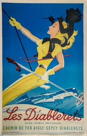 Switzerland Ski Poster