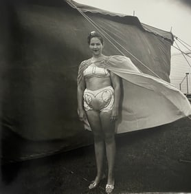 Diane Arbus - Girl in her circus costume, MD. 1970