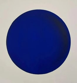 Yves Klein - Blue Disk, Screenprint