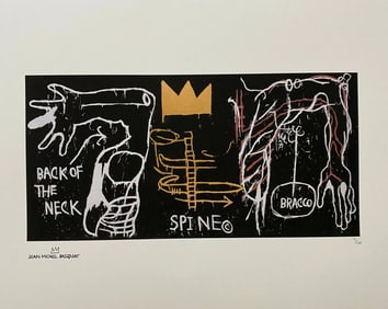 Jean Michel Basquiat - Back of the Neck, Lithograph
