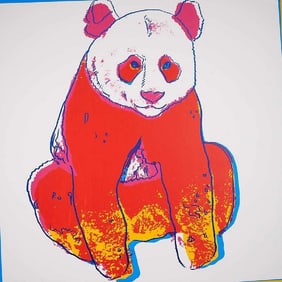After Andy Warhol - Giant Panda, 1983