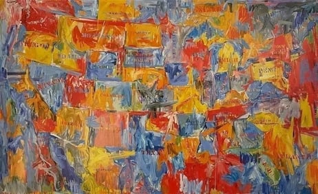 Jasper Johns - Map, 1961 - Offset Lithograph