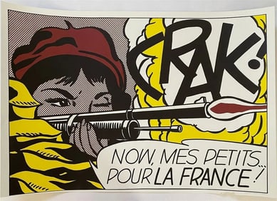 Roy Lichtenstein - Crak! Offset Lithograph