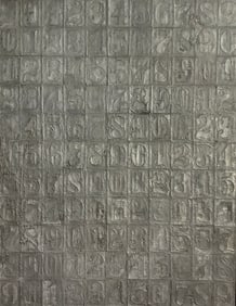 Jasper Johns - Numbers, 1964