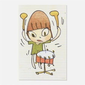 Yoshitomo Nara - Banging the Drum, 2020