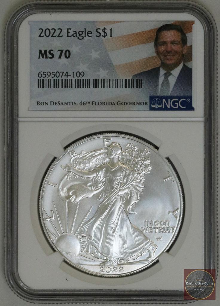 2022 American Silver Eagle 1oz (NGC) MS70 (1 of 2)