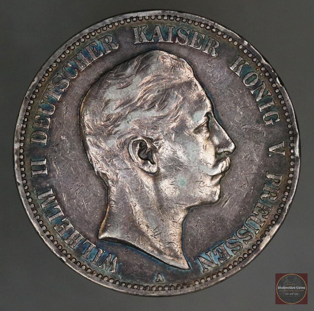 1904 A German States PRUSSIA 5 Mark Silver (1 of 2)