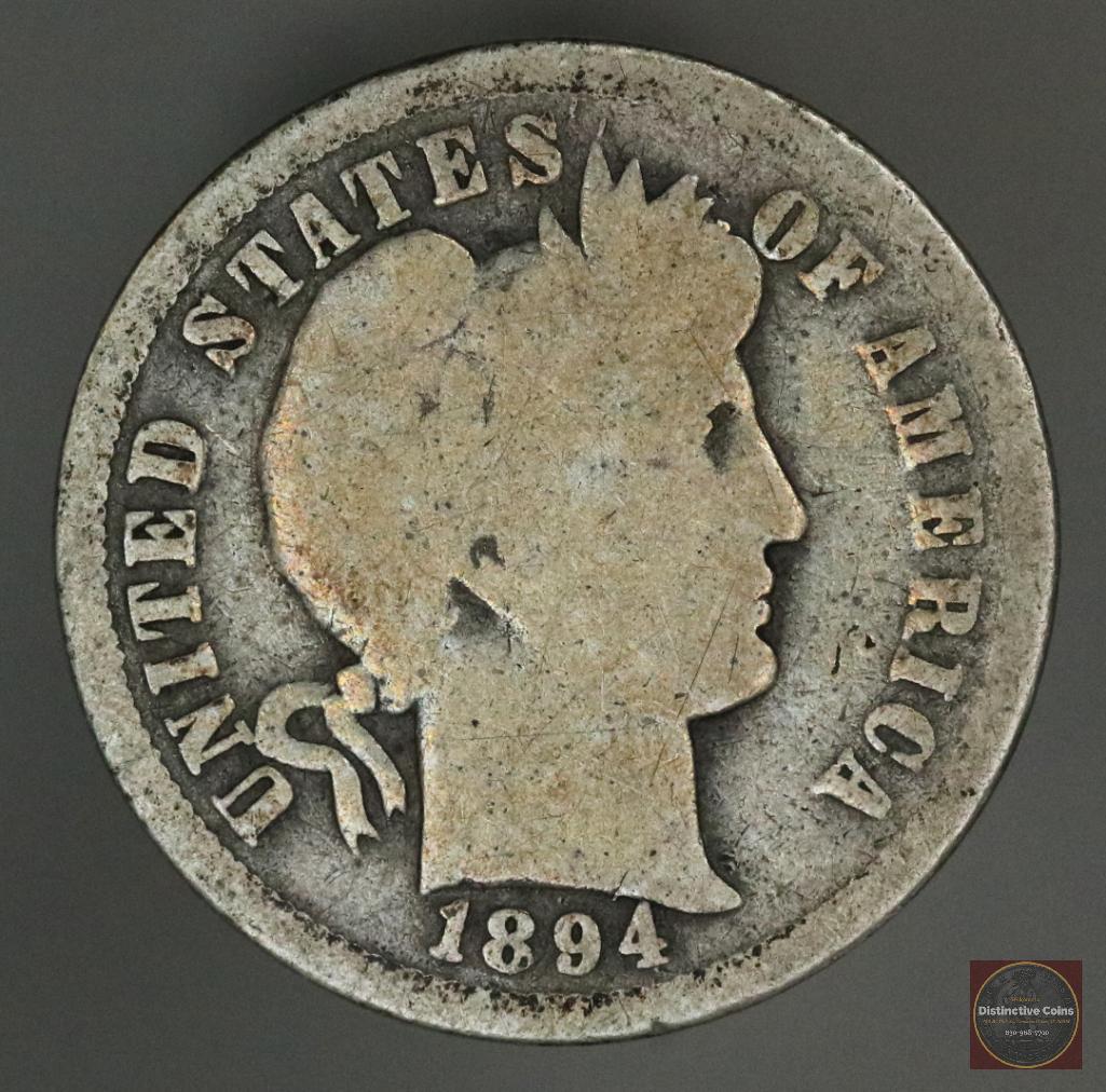 1894 O Barber Silver Dime (1 of 2)