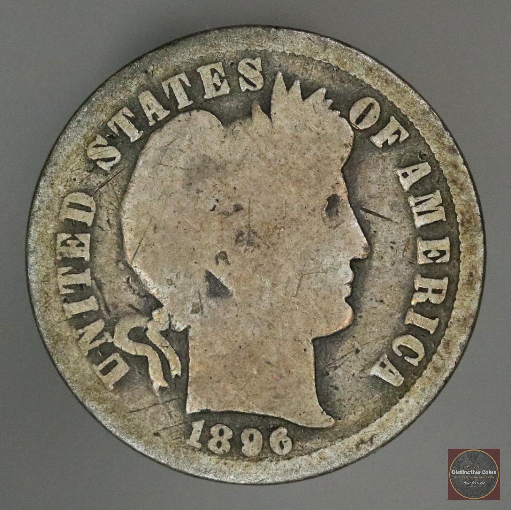 1896 O Barber Silver Dime (1 of 2)