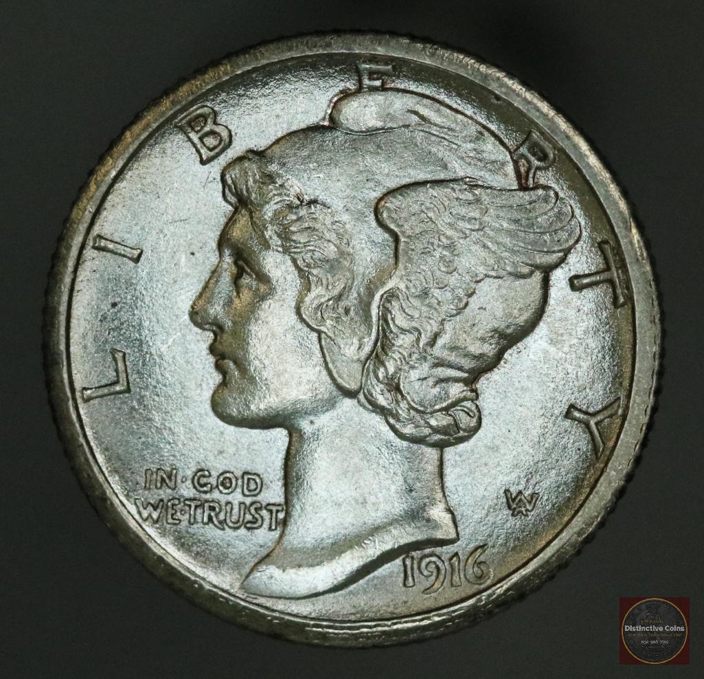 1916 S Mercury Silver Dime (1 of 2)