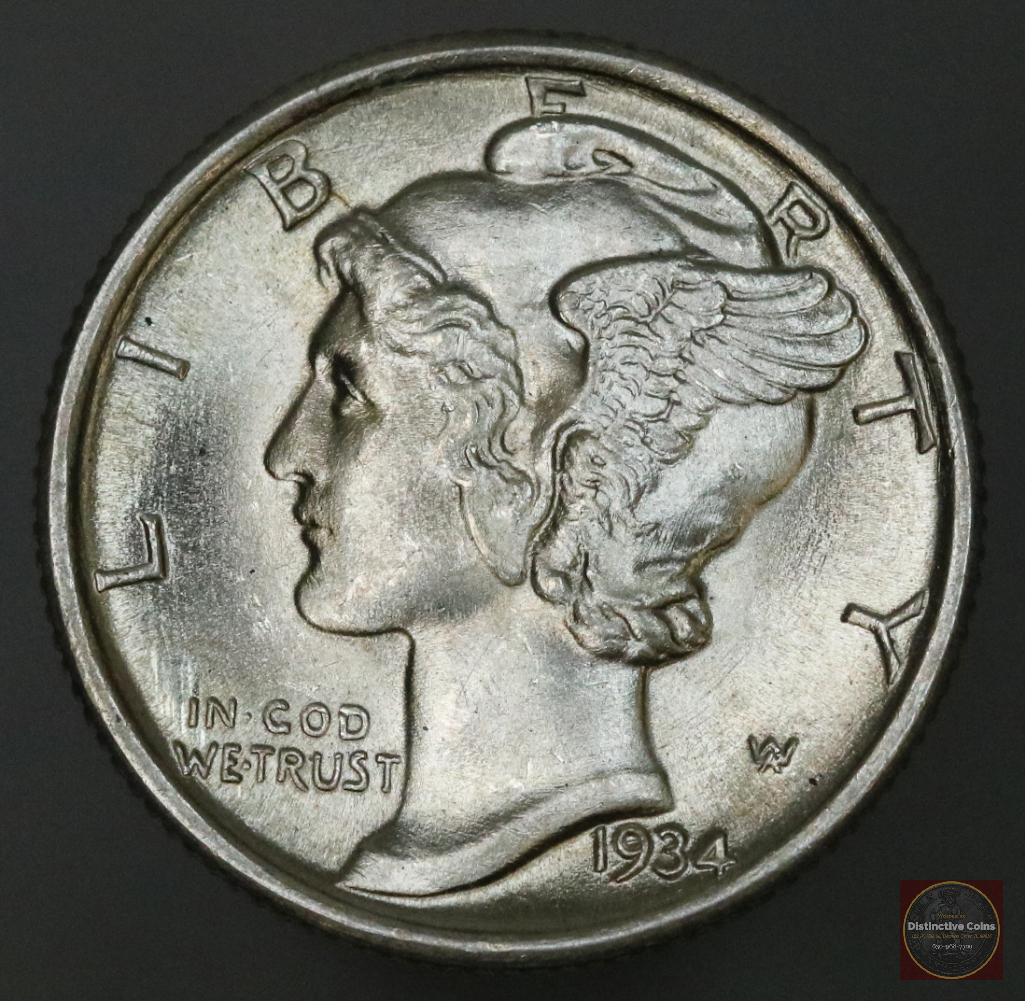 1934 P Mercury Silver Dime (1 of 2)