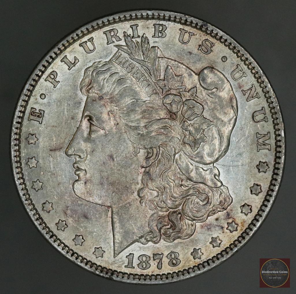 1878 P 7TF Morgan Silver Dollar Reverse of 78 (1 of 2)