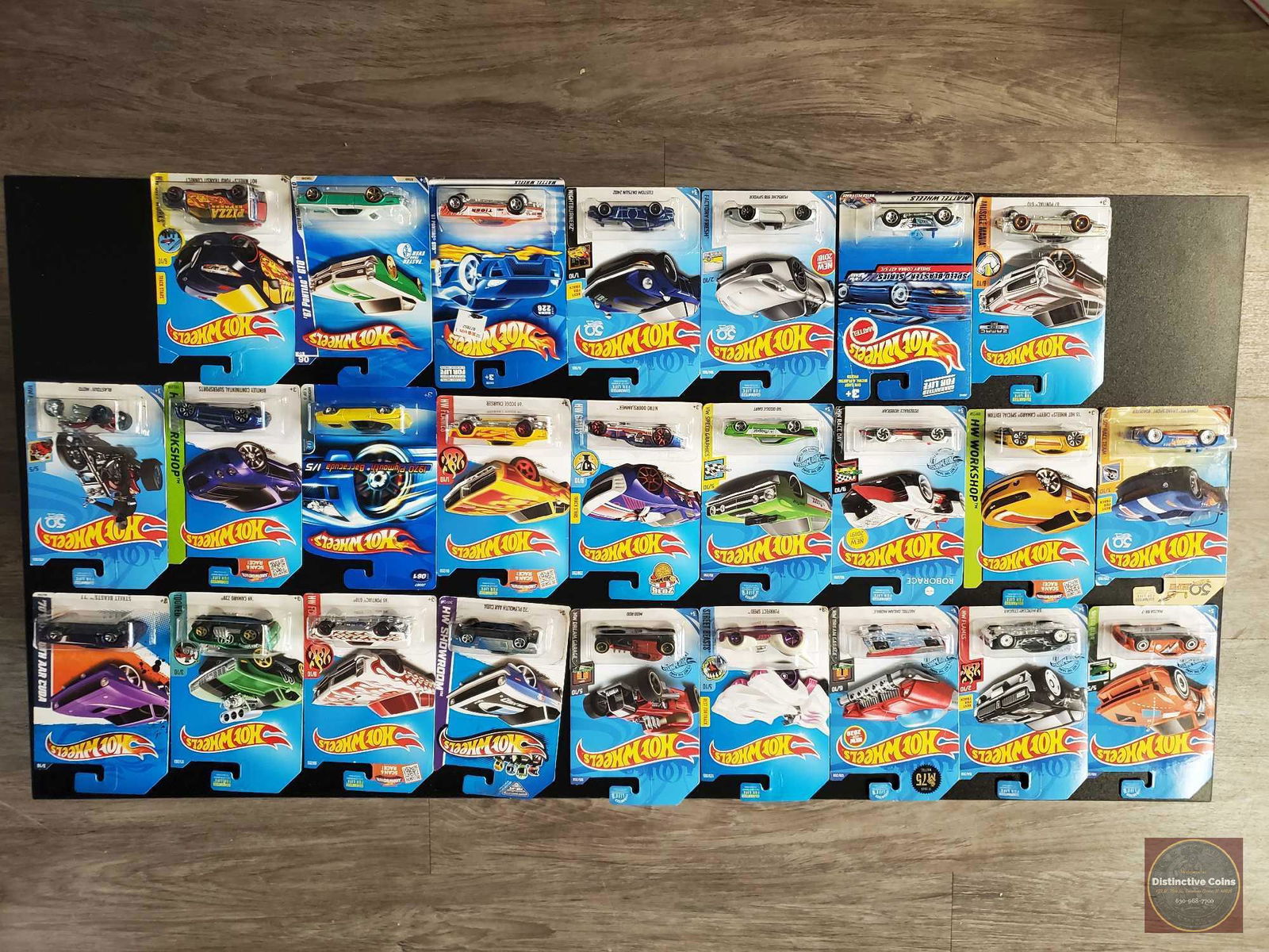 Hot Wheels series lot of 49 carded cars: Hot Wheels series lot. 49 carded cars from various sets and years.
