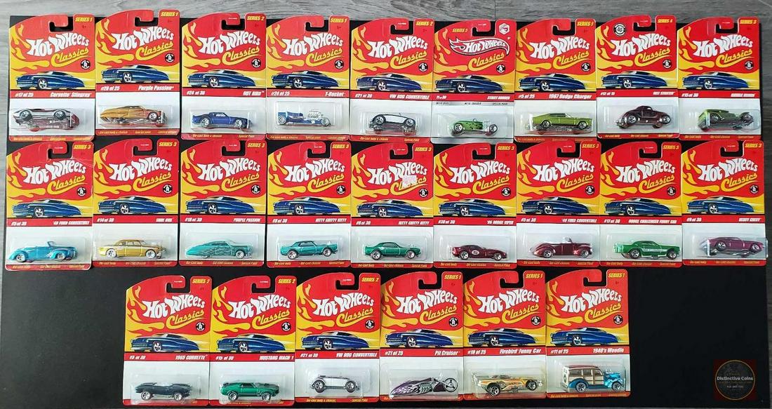 Hot Wheels Classics Series lot of 48 carded cars (1 of 2)