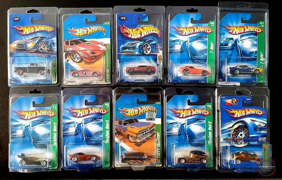 Hot Wheels Treasure Hunts lot of 10 carded cars (1 of 1)