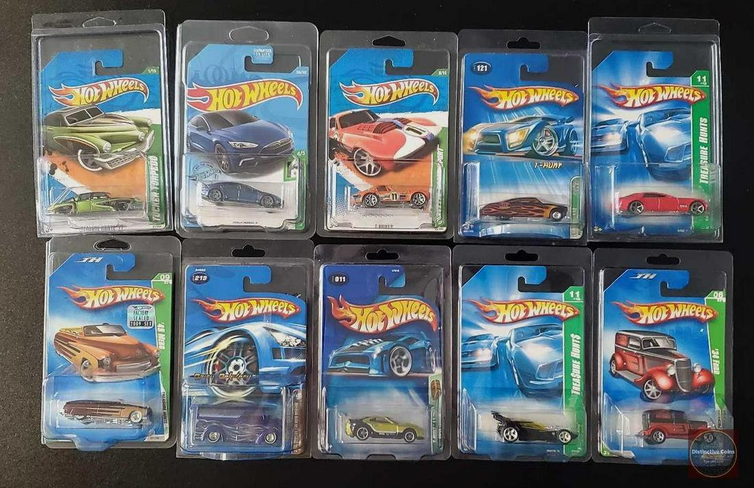 Hot Wheels Treasure Hunts lot of 10 carded cars (1 of 1)