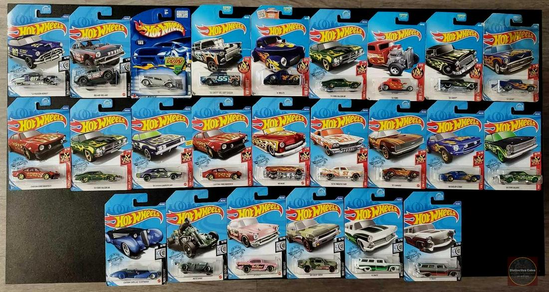 Hot Wheels series set lot of 49 carded cars. (1 of 2)