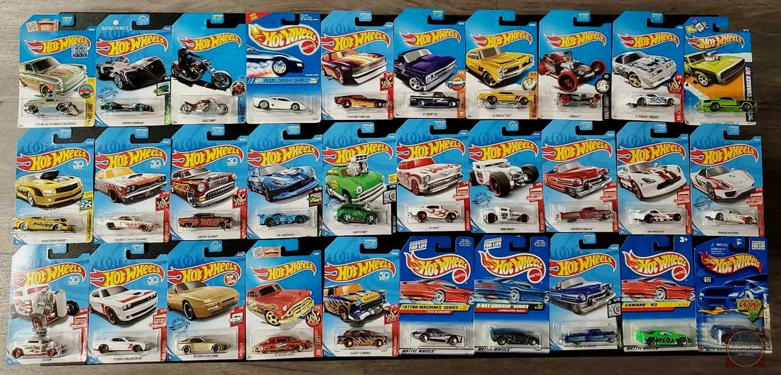 Hot Wheels series set lot of 30 carded cars including Red Editions (1 of 1)