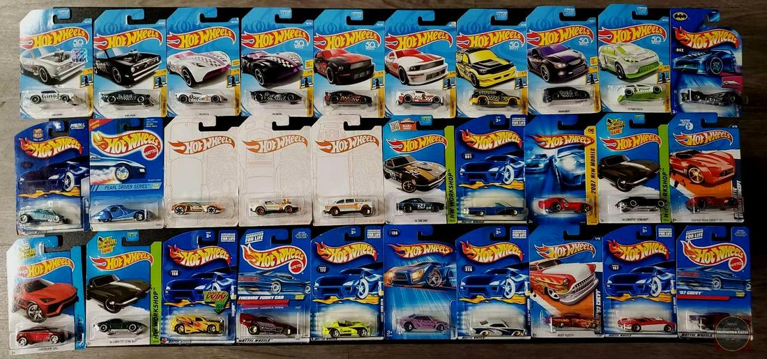 Hot Wheels series lot of 30 carded cars. (1 of 1)