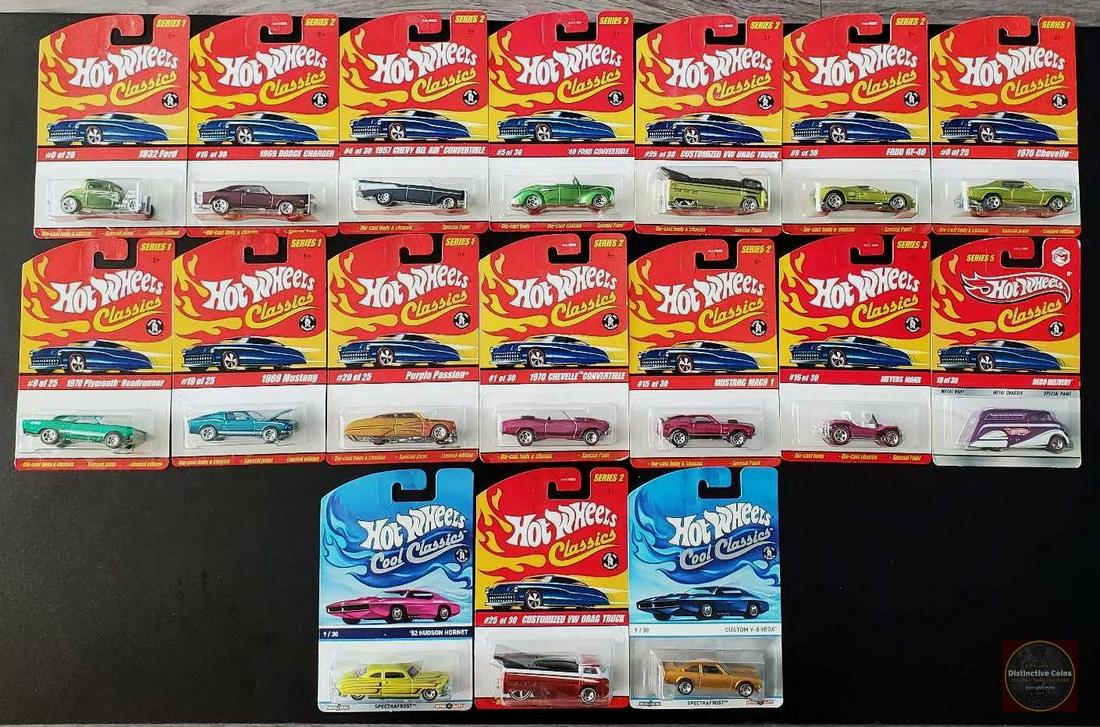 Hot Wheels Classics series lot of 30 carded cars (1 of 2)