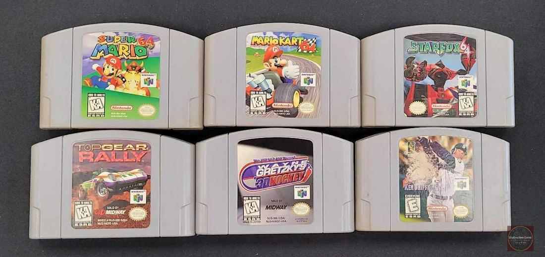 Group of (6) Nintendo 64 Games Super Mario Mario Cart (1 of 3)
