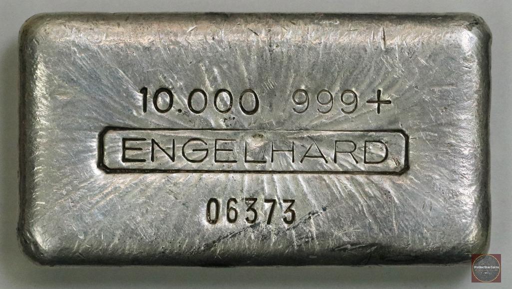 Rare Engelhard 10oz. .999 Fine Silver Mid Hallmark Cast Finish Less than 500 Minted! (1 of 4)