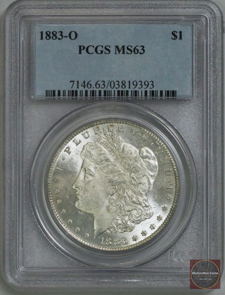 1883 O Morgan Silver Dollar (PCGS) MS63 (1 of 2)