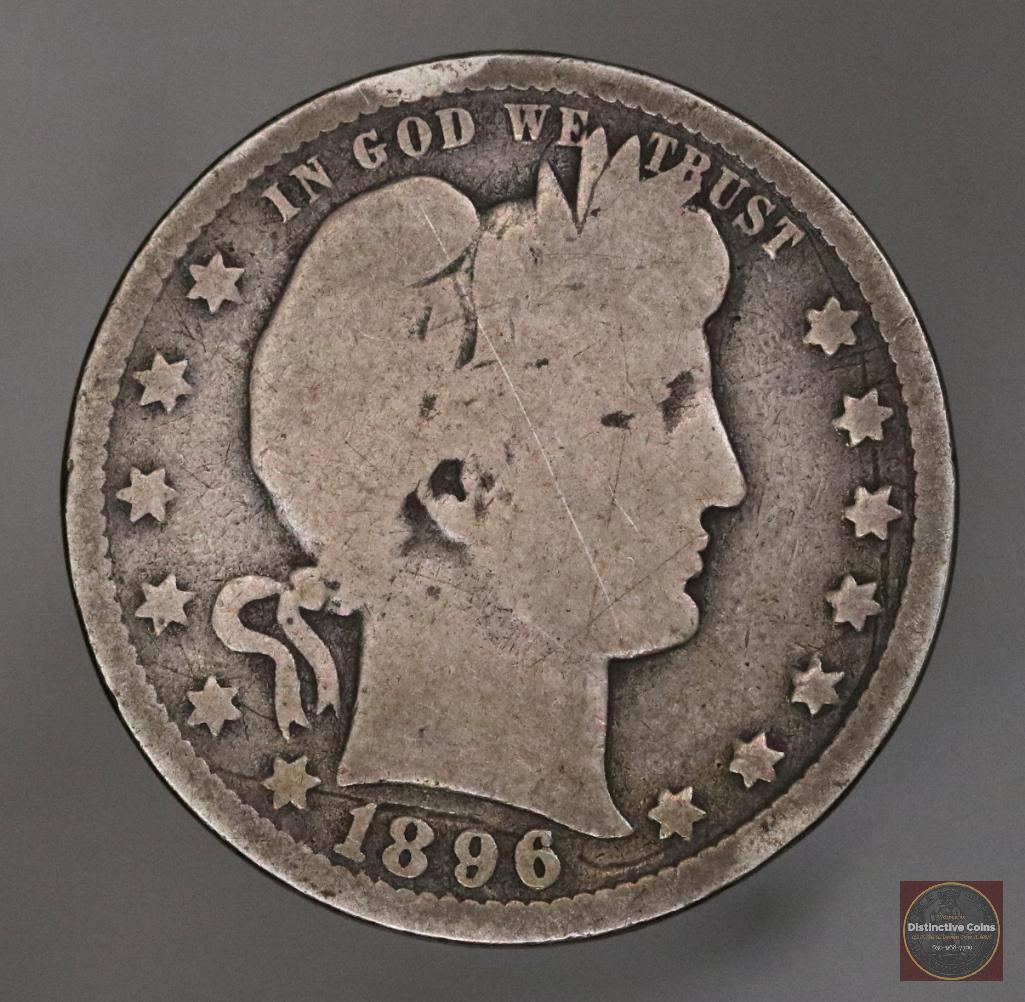 1896 O Barber Silver Quarter (1 of 2)