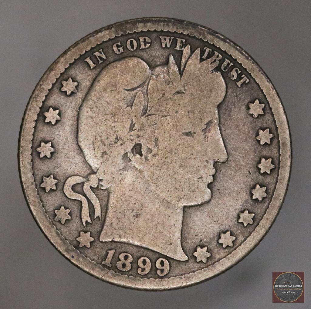 1899 S Barber Silver Quarter (1 of 2)